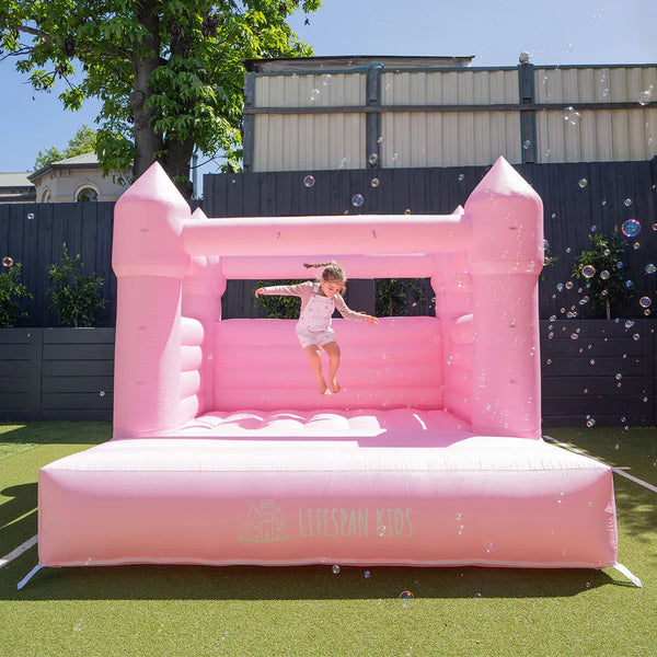 Lifespan Kids Palace Jumping Castle - Pastel Pink Awezingly