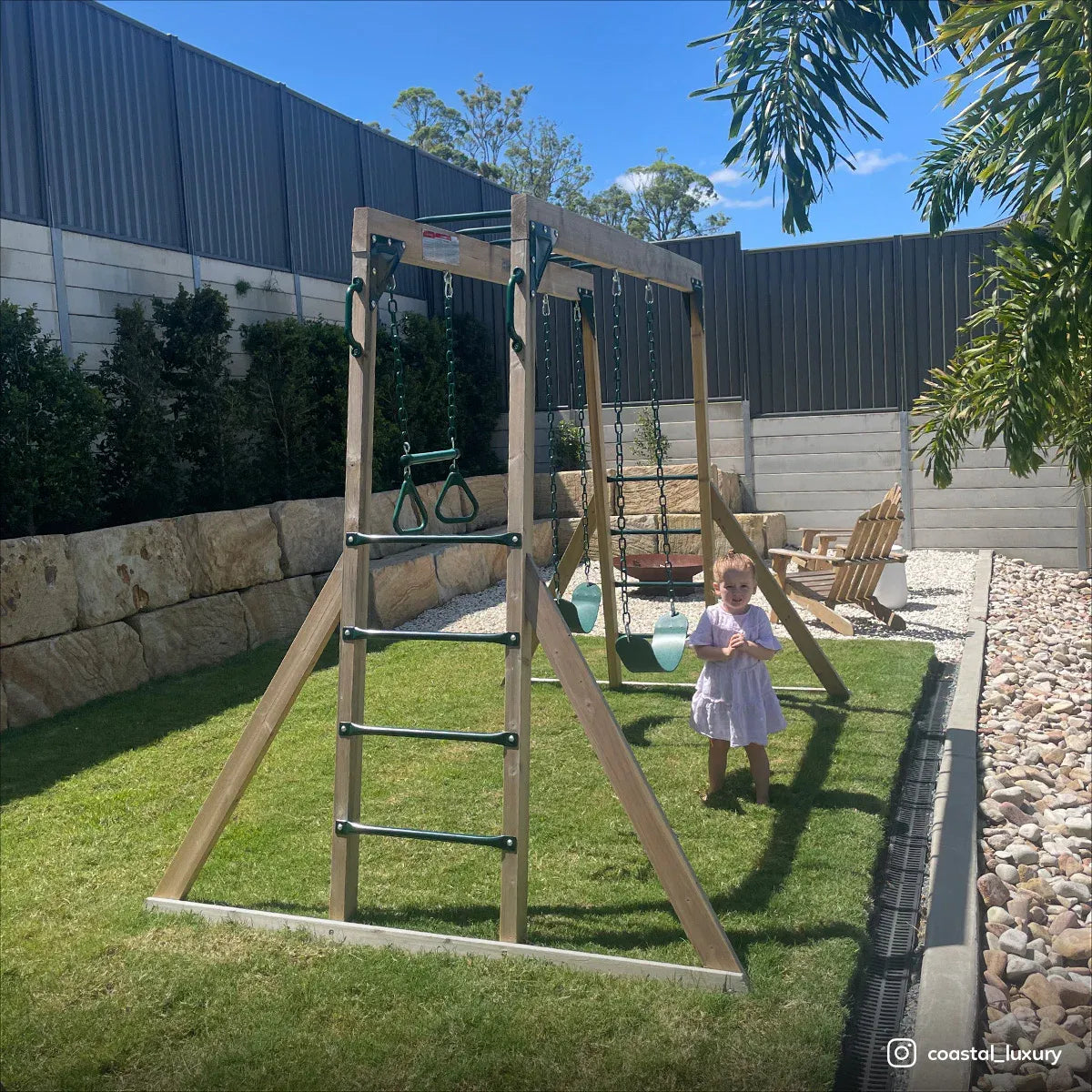 Lifespan Kids Daintree 2-in-1 Monkey Bars & Swing Set Awezingly