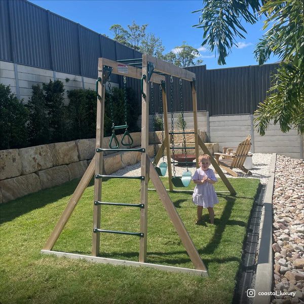 Lifespan Kids Daintree 2-in-1 Monkey Bars & Swing Set Awezingly