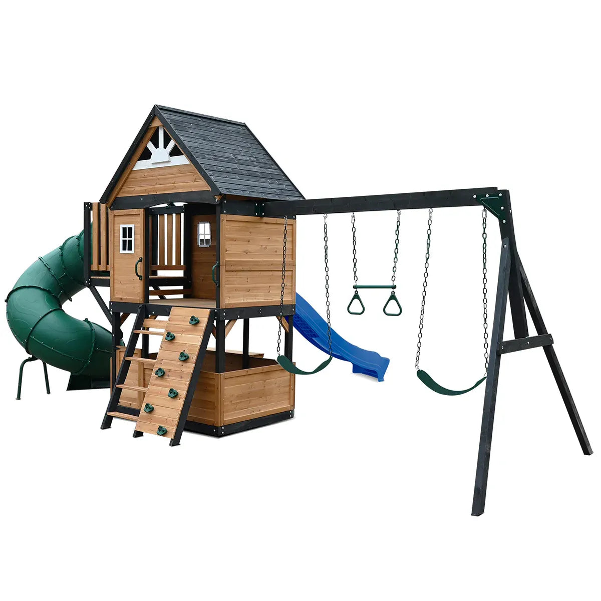 Lifespan Kids Claremont Swing Set & Play Centre with 2.2m Slide (Blue) Awezingly