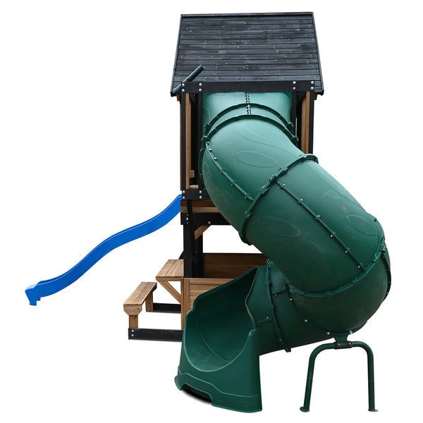 Lifespan Kids Claremont Swing Set & Play Centre with 2.2m Slide (Blue) Awezingly