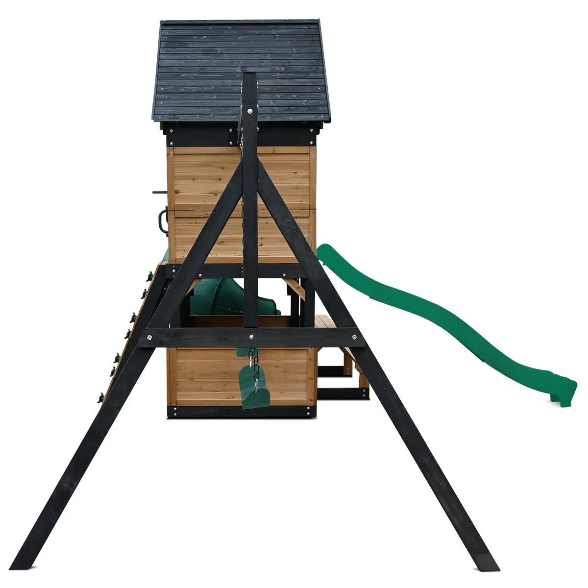 Lifespan Kids Claremont Swing Set & Play Centre with 2.2m Slide (Green) Awezingly