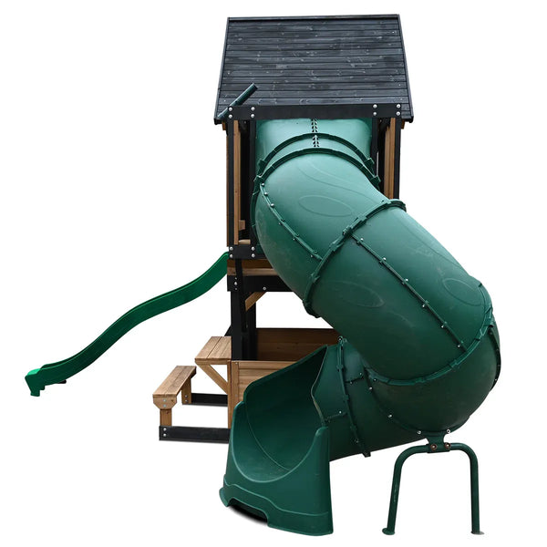 Lifespan Kids Claremont Swing Set & Play Centre with 2.2m Slide (Green) Awezingly