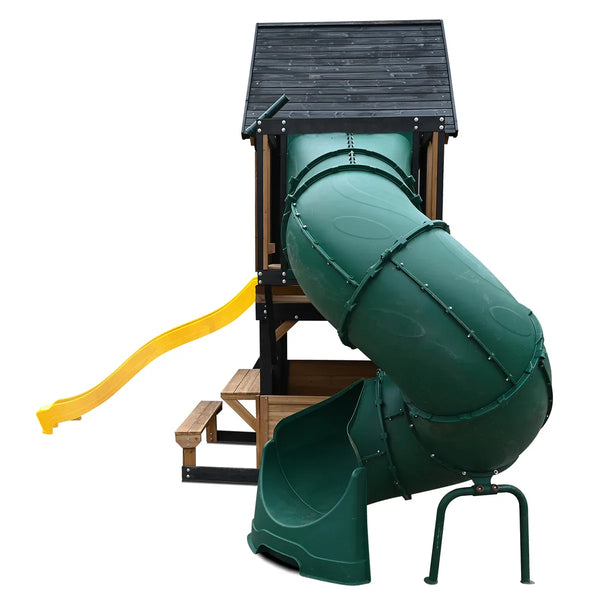 Lifespan Kids Claremont Swing Set & Play Centre with 2.2m Slide (Yellow) Awezingly