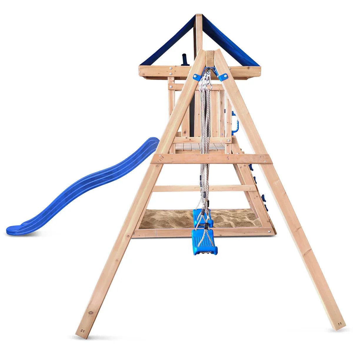 Lifespan Kids Hazelbrook Swing Set & Play Centre with 1.8m Slide (Blue) Awezingly