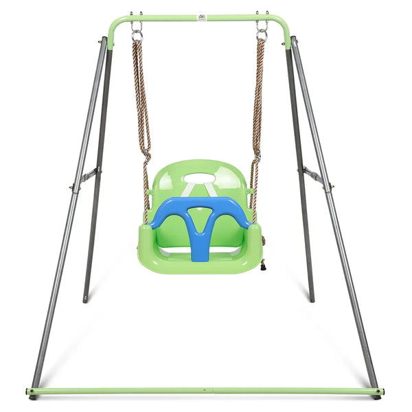 Lifespan Kids Bobcat Foldable Metal Swing frame with Haven 3 Stage Swing Seat Awezingly
