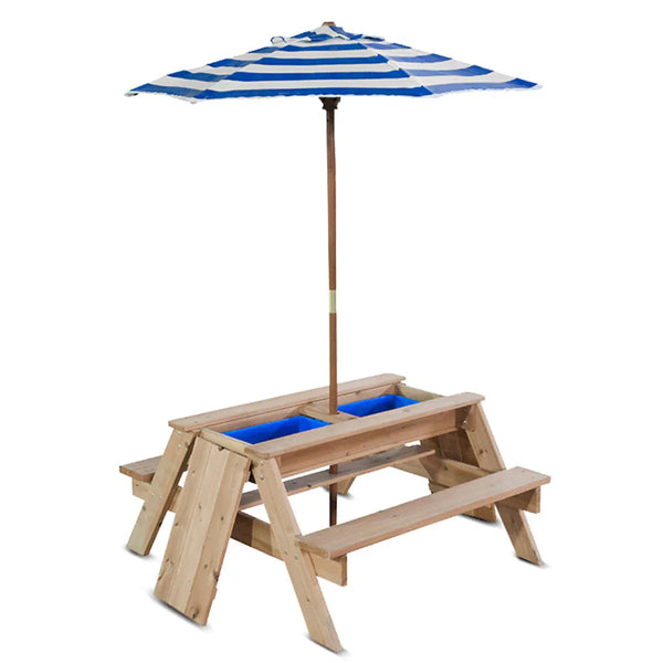 Lifespan Kids Sunrise Sand & Water Table with Umbrella Awezingly