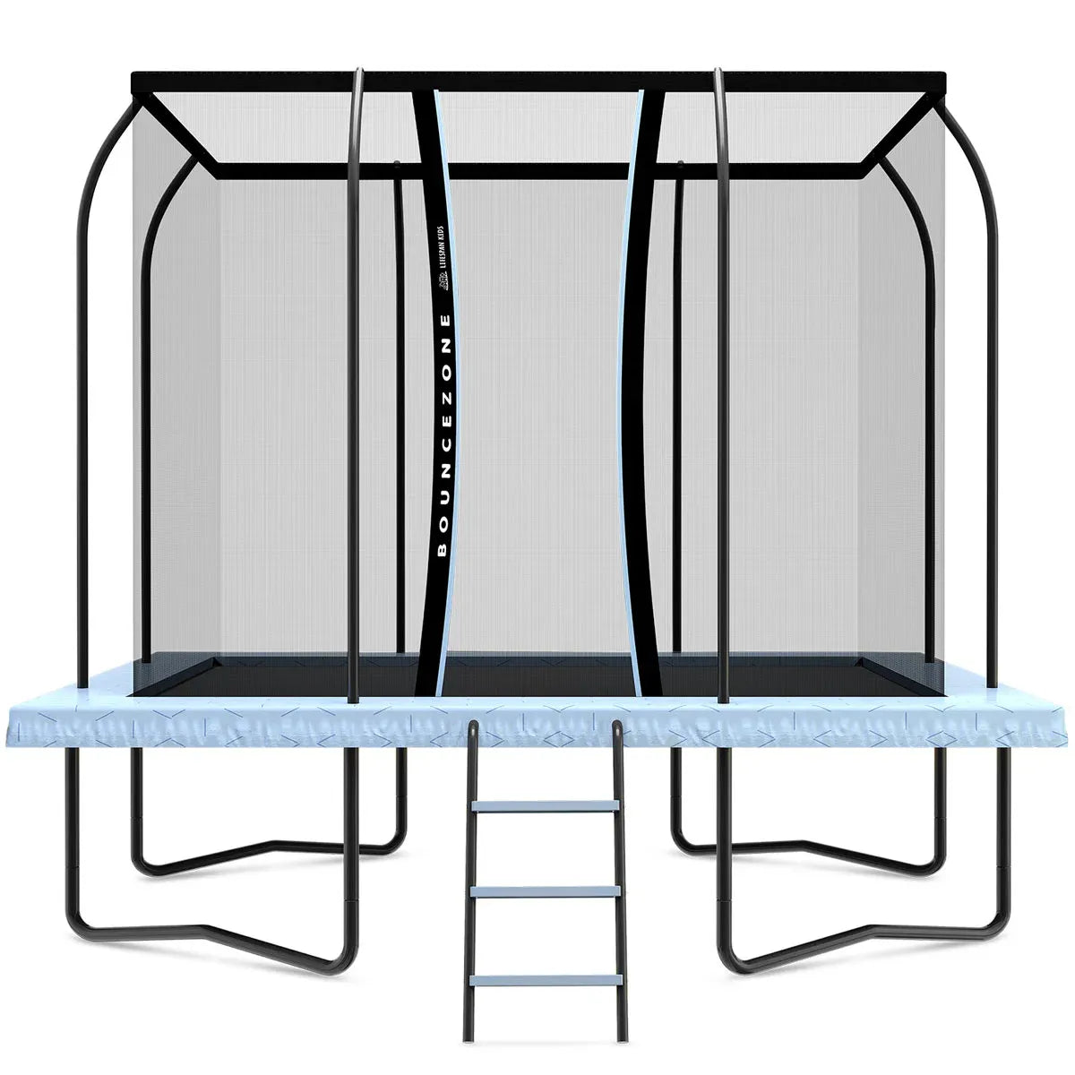 Lifespan Kids BounceZone M Rectangular Spring Trampoline Set Awezingly