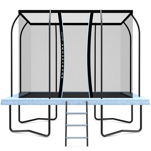 Lifespan Kids BounceZone M Rectangular Spring Trampoline Set Awezingly