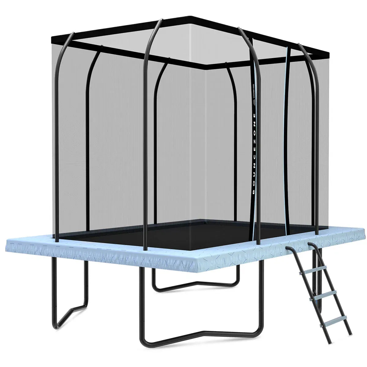 Lifespan Kids BounceZone M Rectangular Spring Trampoline Set Awezingly