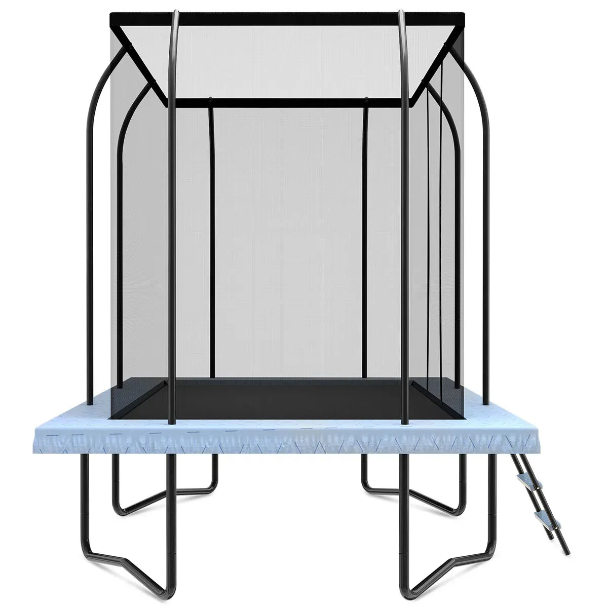 Lifespan Kids BounceZone M Rectangular Spring Trampoline Set Awezingly