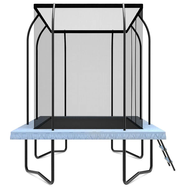 Lifespan Kids BounceZone M Rectangular Spring Trampoline Set Awezingly