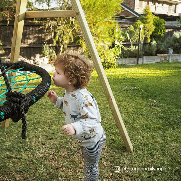 Lifespan Kids Oakley Swing Set with 1m Spidey Web Swing Awezingly