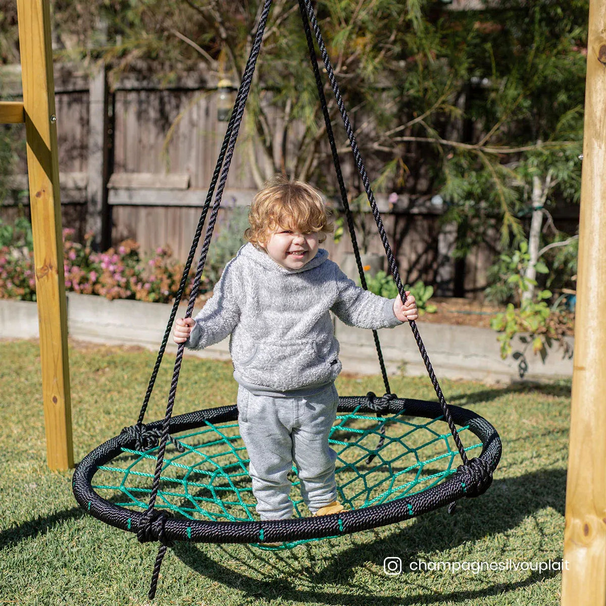 Lifespan Kids Oakley Swing Set with 1m Spidey Web Swing Awezingly