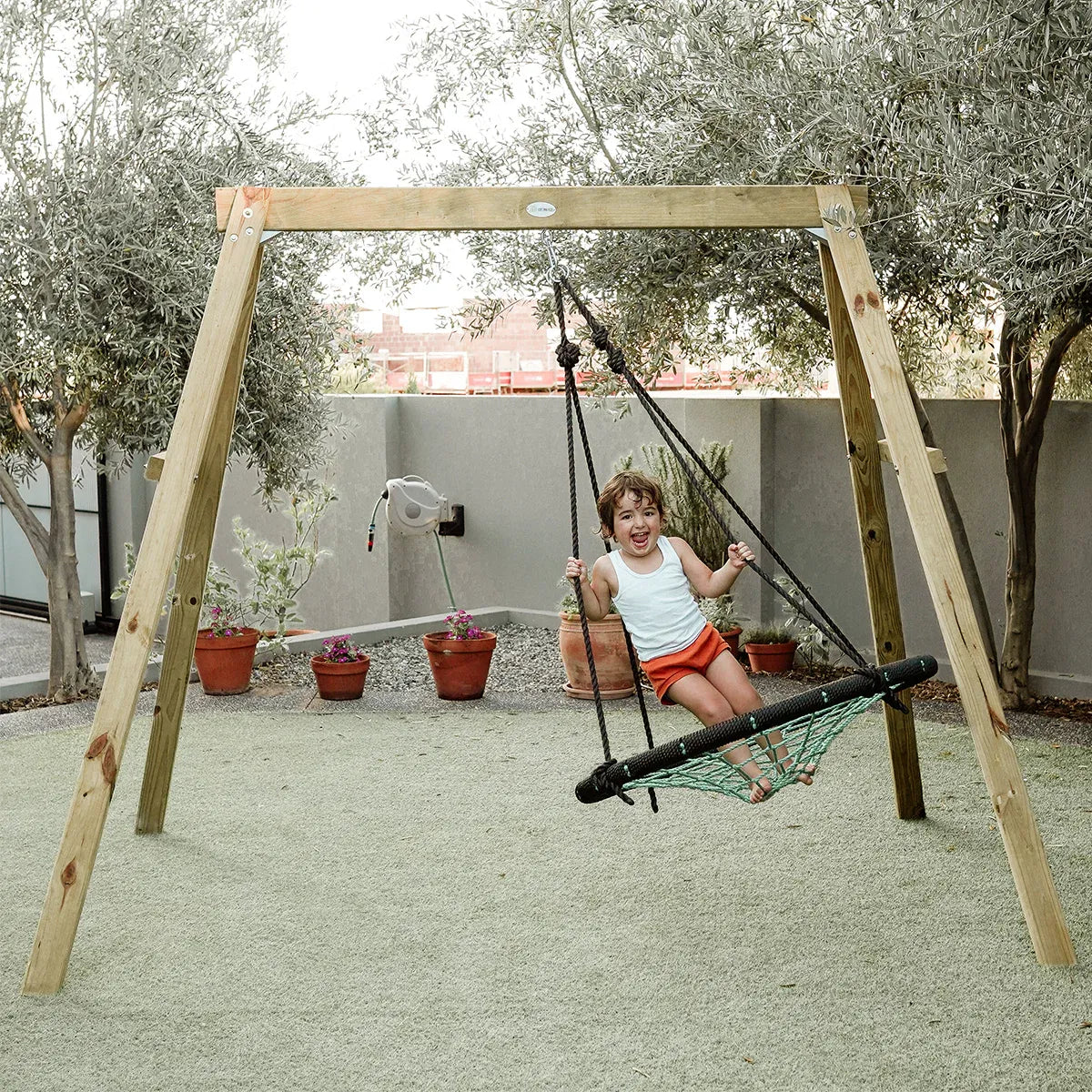 Lifespan Kids Oakley Swing Set with 1.2m Spidey Web Swing Awezingly