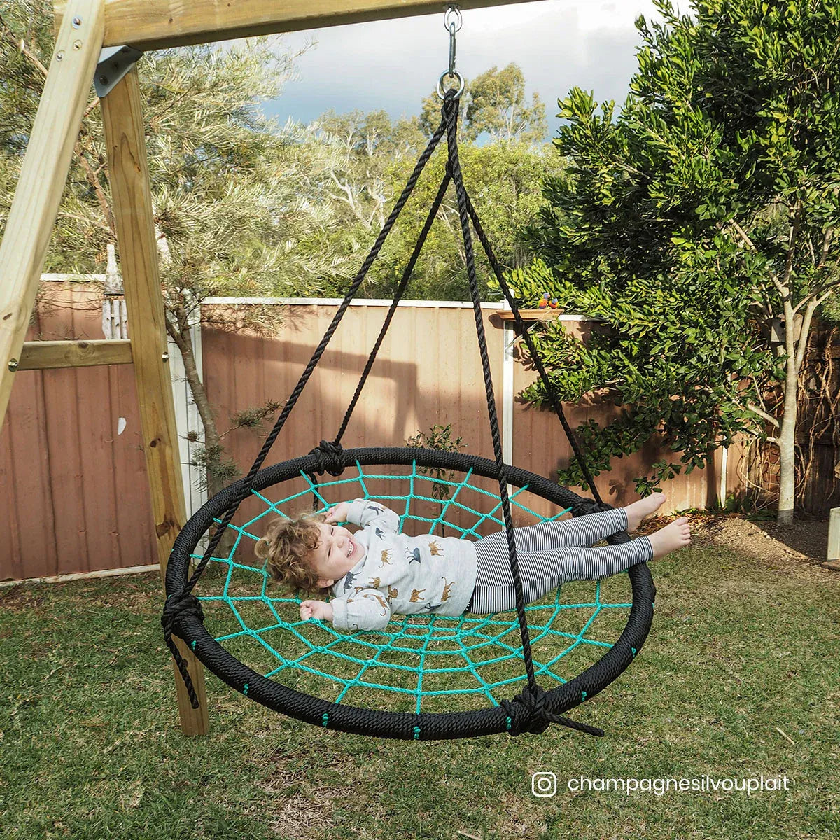 Lifespan Kids Oakley Swing Set with 1.2m Spidey Web Swing Awezingly