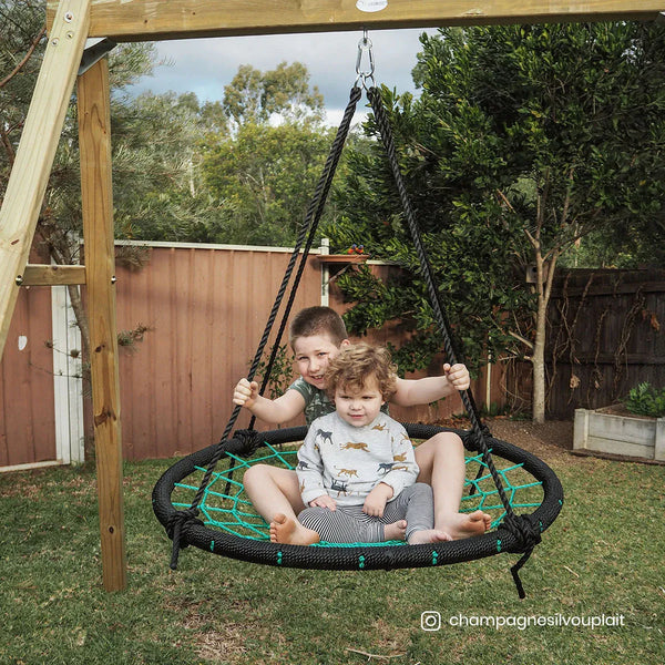 Lifespan Kids Oakley Swing Set with 1.2m Spidey Web Swing Awezingly