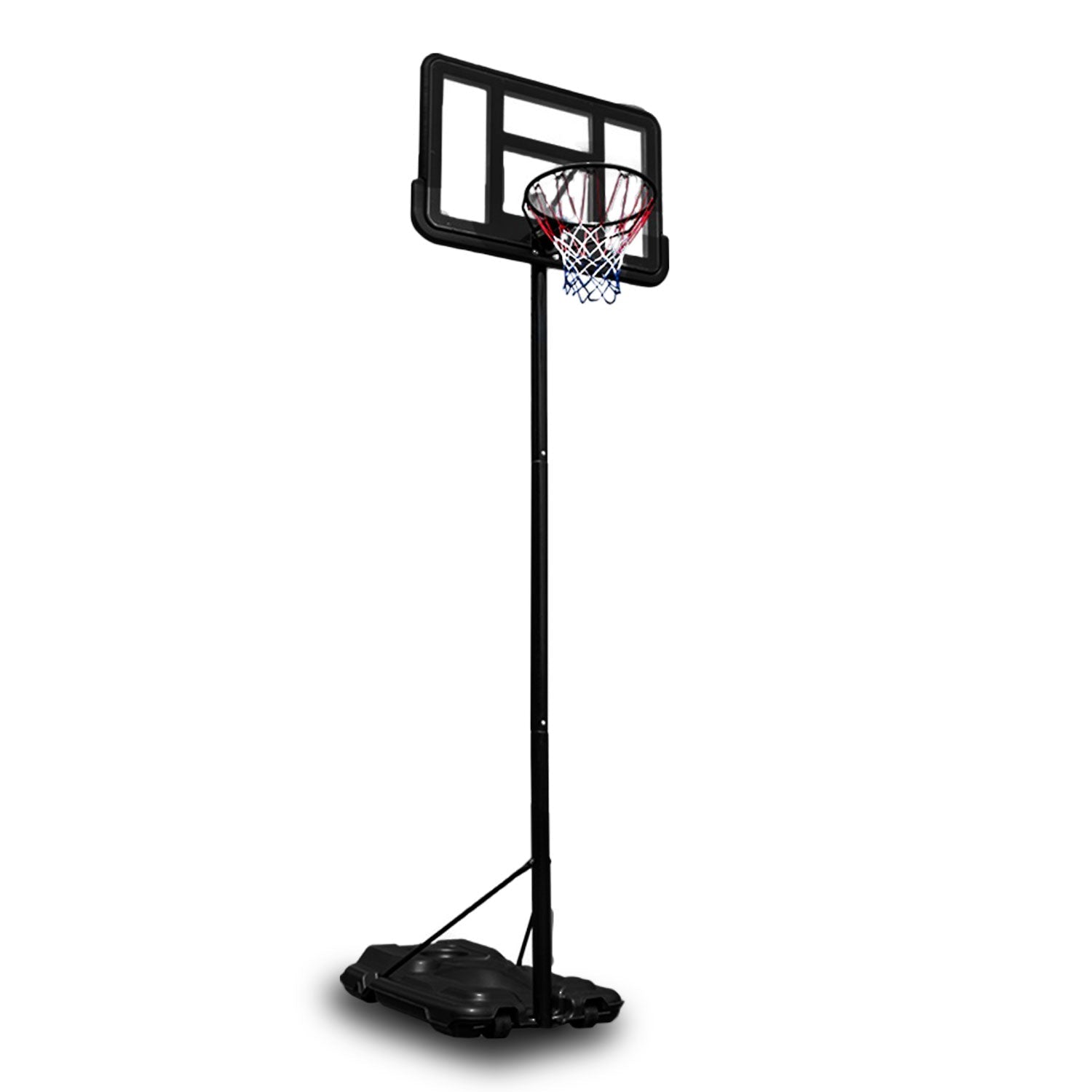 Basketball Hoop Stand System Portable Adjustable Height Ring Backboard Net Rim Does Not Apply