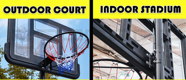 Basketball Hoop Stand System Portable Adjustable Height Ring Backboard Net Rim Does Not Apply