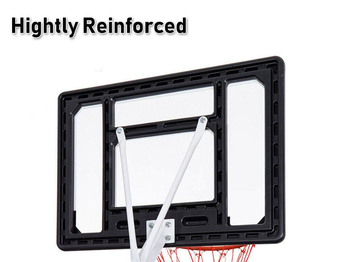 Portable Basketball Hoop Stand System Height Adjustable Net Ring Kids Junior Does Not Apply