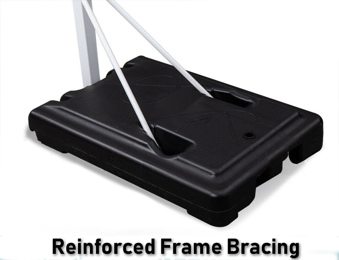 Portable Basketball Hoop Stand System Height Adjustable Net Ring Kids Junior Does Not Apply