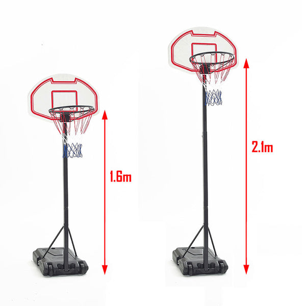 Adjustable Portable Height Junior Kids Basketball Stand System Net Ring Hoop Set Does Not Apply