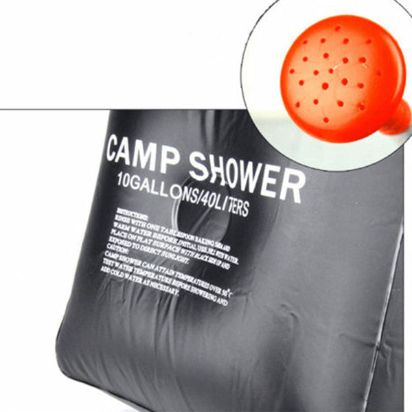 40L Craig Camp Shower Bag Solar Heated Water Pipe Portable Camping Hiking Travel Awezingly