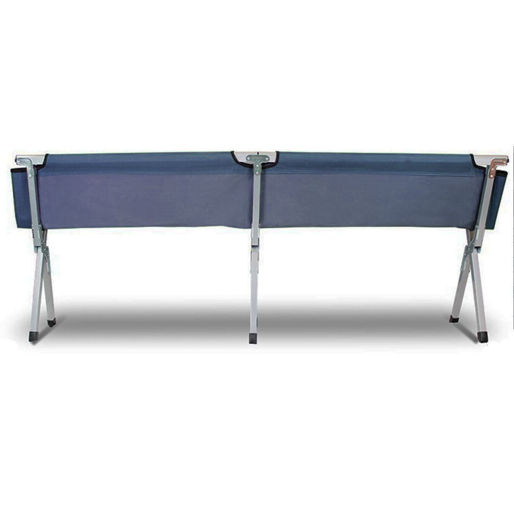 Camping Bed Folding Stretcher Light Weight w/ Carry Bag Camp Portable - navy Does Not Apply