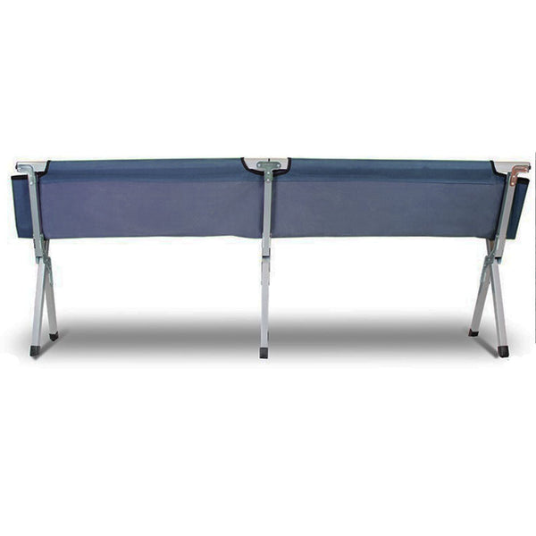 Camping Bed Folding Stretcher Light Weight w/ Carry Bag Camp Portable - navy Does Not Apply