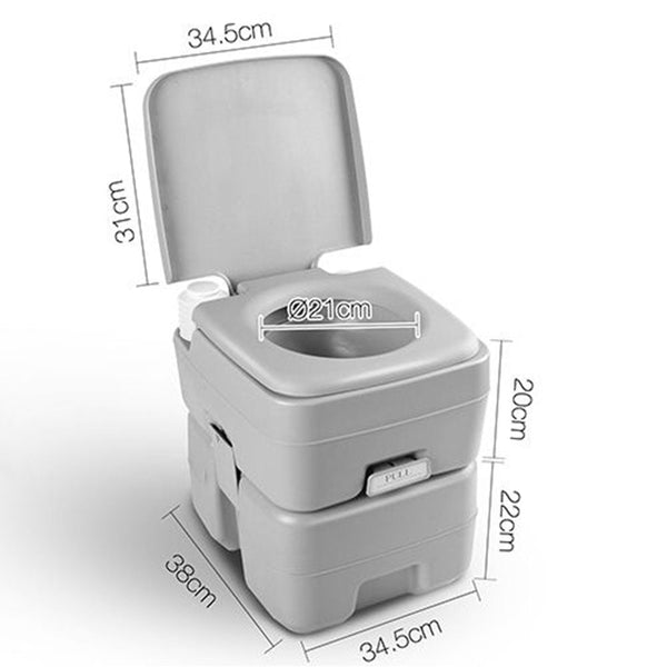20L Outdoor Portable Camping Toilet 50 Flush Does Not Apply