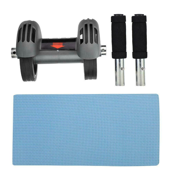 Exercise Wheel Double AB Roller Abs Abdominal Workout Fitness Gym with Knee Pad Does Not Apply