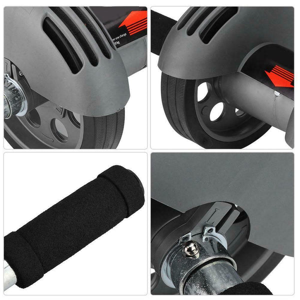 Exercise Wheel Double AB Roller Abs Abdominal Workout Fitness Gym with Knee Pad Does Not Apply