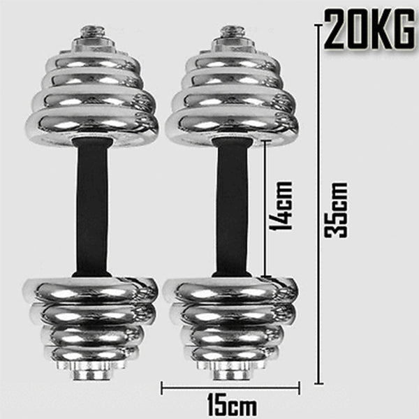 20KG York Dumbbell Set Weight Dumbbells Home Gym Fitness BarBell w/ Case Does Not Apply