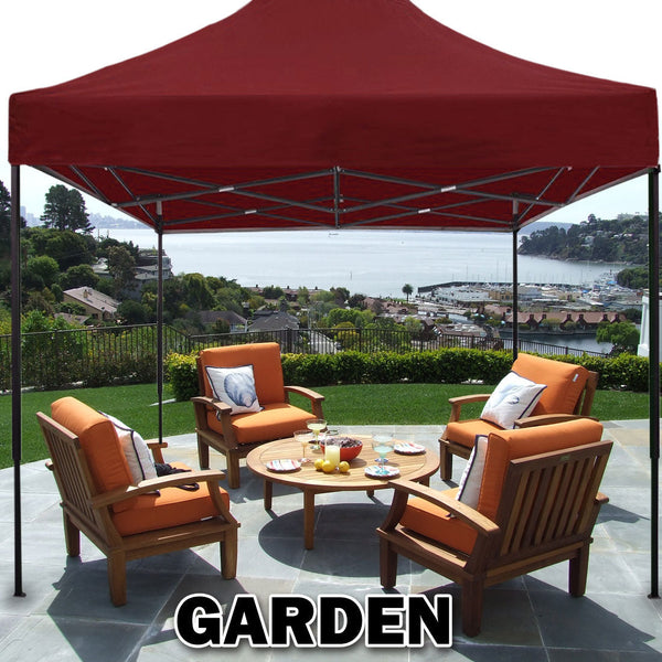 3x3m Pop Up Gazebo Outdoor Tent Folding Marquee Party Camping Market Canopy - red Does Not Apply