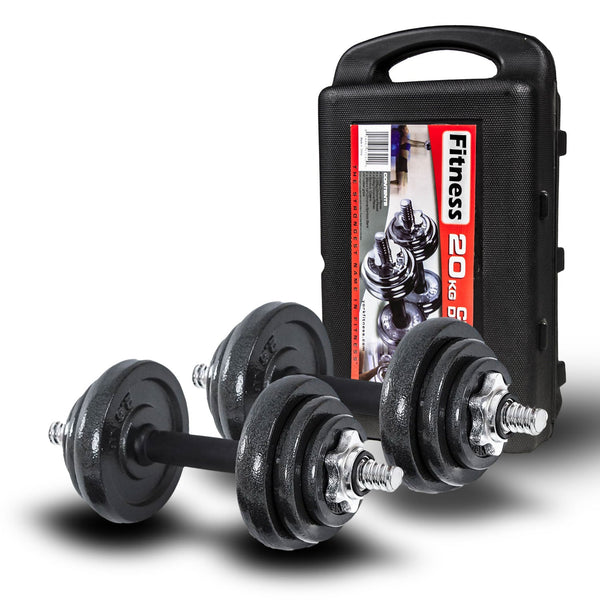 20KG Cast Iron Dumbbell Set Weight Dumbbells Home Gym Training Fitness BarBell Case Does Not Apply