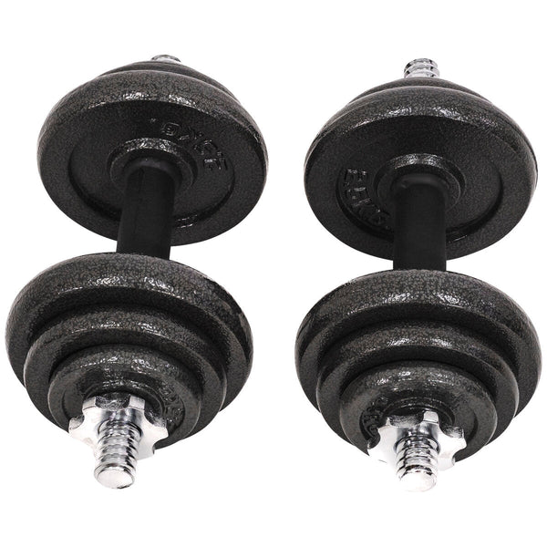20KG Cast Iron Dumbbell Set Weight Dumbbells Home Gym Training Fitness BarBell Case Does Not Apply