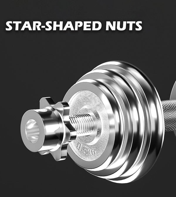 20KG Chrome Dumbbell Set Weight Dumbbells Home Gym Training Fitness BarBell Case Does Not Apply