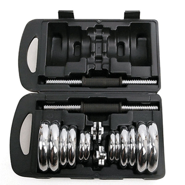 20KG Chrome Dumbbell Set Weight Dumbbells Home Gym Training Fitness BarBell Case Does Not Apply