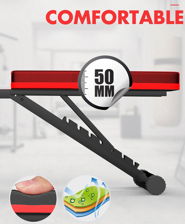 Adjustable FID Ab Abdominal Weight Press Bench Fitness Incline Sit up Gym Flat Does Not Apply