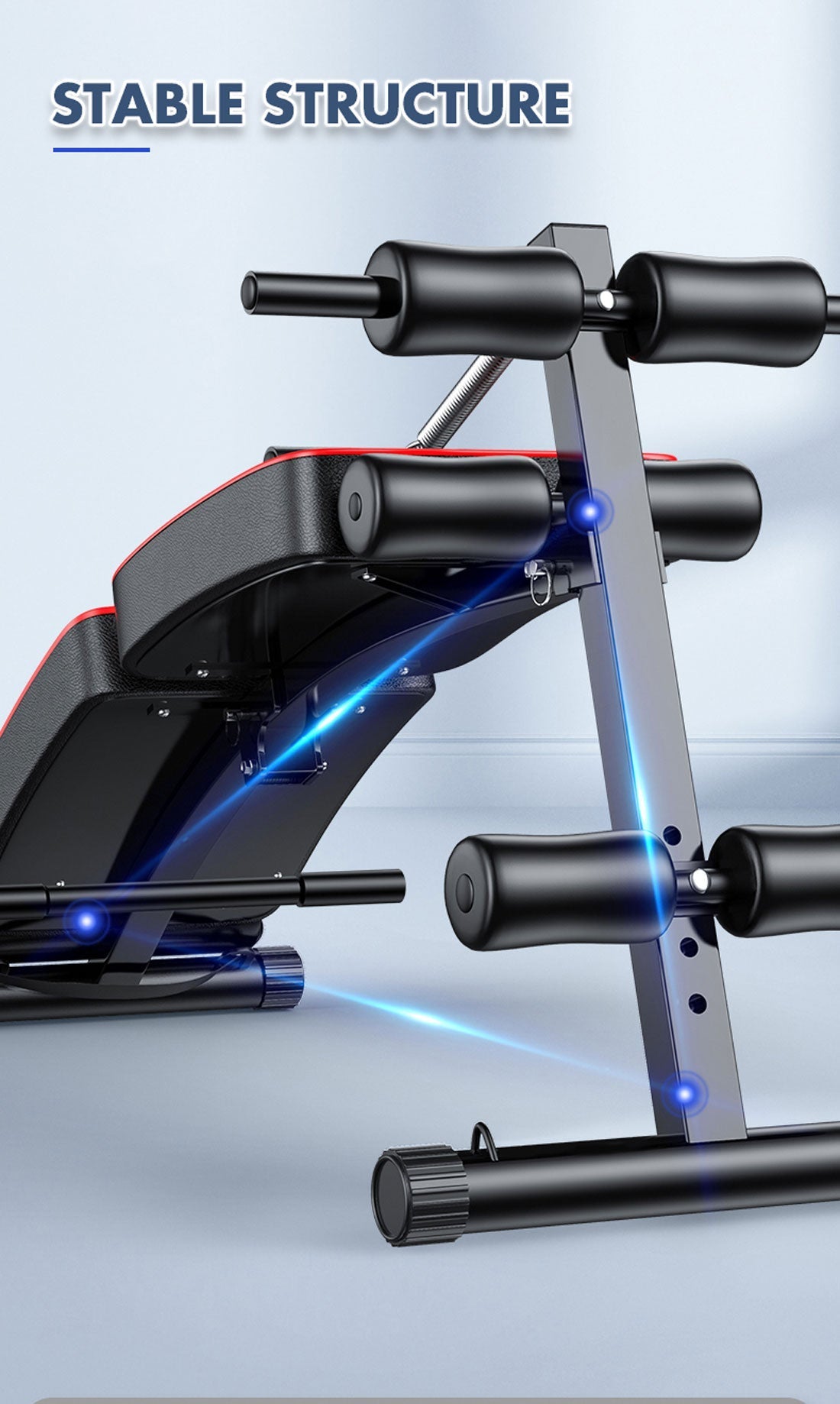 Foldable Weight Sit Up Bench Press Adjustable Home Gym Abdominal Exercise Fitness Does Not Apply