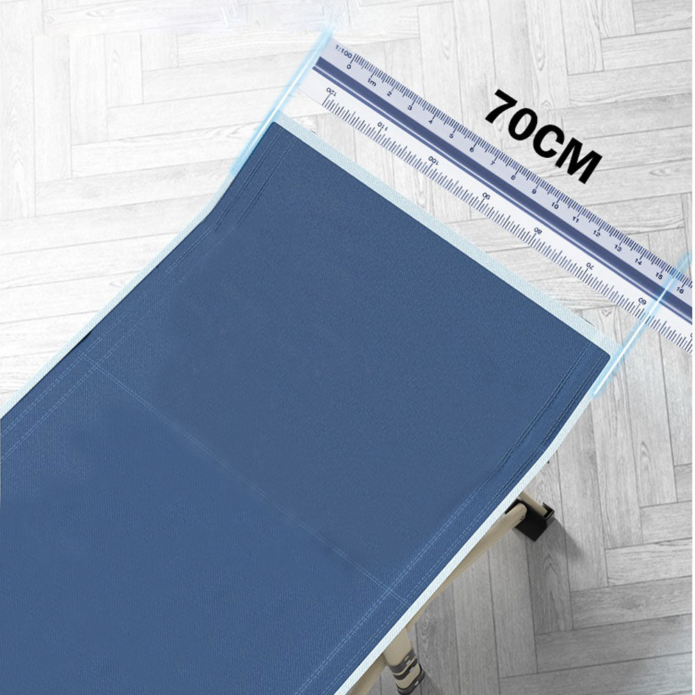 Camping Portable Stretcher Single Foldable Folding Bed Recliner Mat - navy Does Not Apply