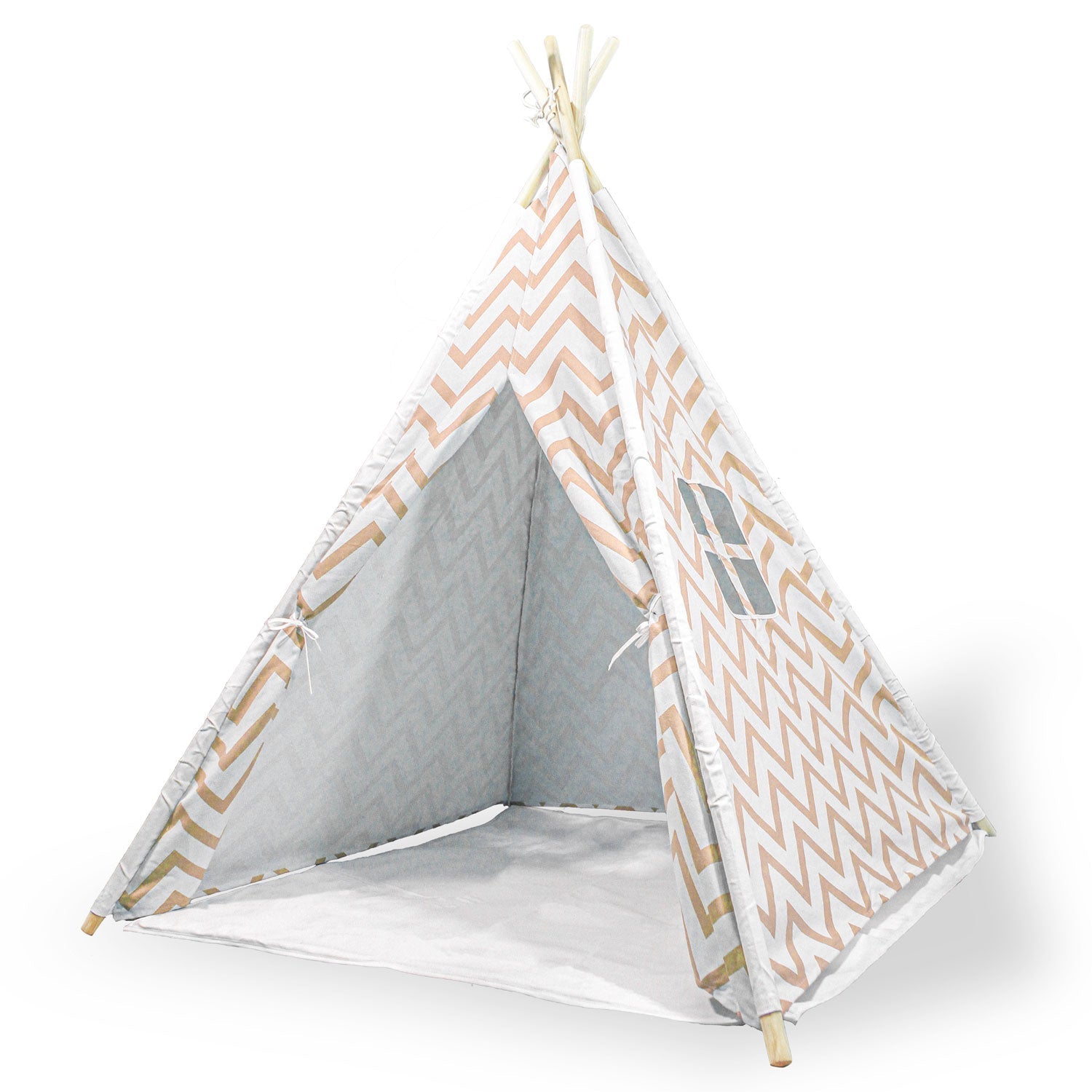 Giant Cotton Canvas Kids Teepee Wigwam Children Pretend Play Tent Indoor Outdoor Party - orange Does Not Apply