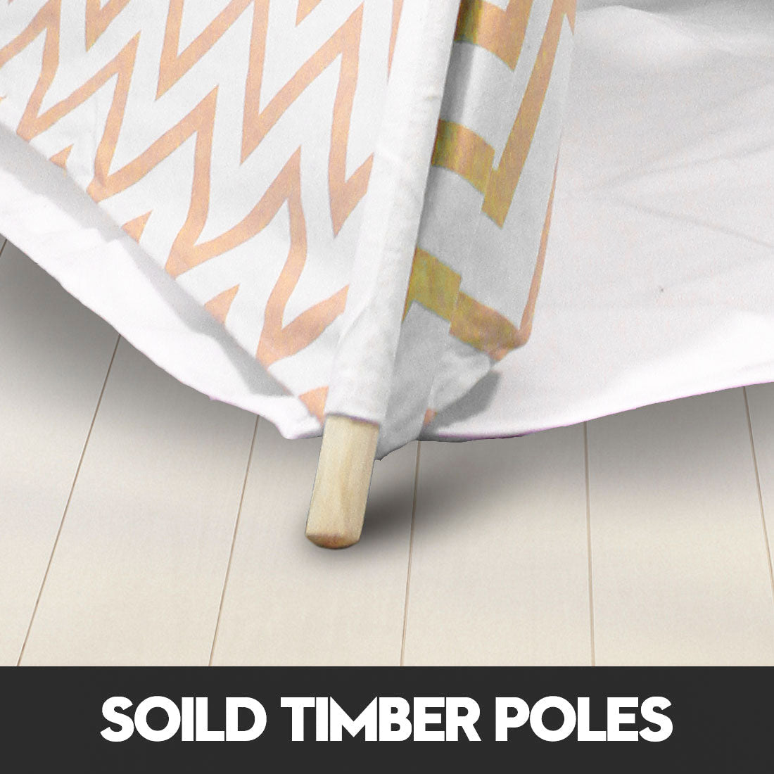 Giant Cotton Canvas Kids Teepee Wigwam Children Pretend Play Tent Indoor Outdoor Party - orange Does Not Apply