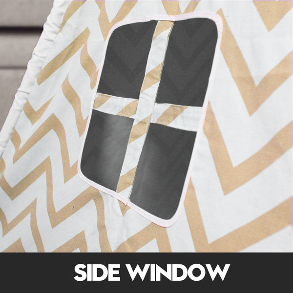 Giant Cotton Canvas Kids Teepee Wigwam Children Pretend Play Tent Indoor Outdoor Party - orange Does Not Apply