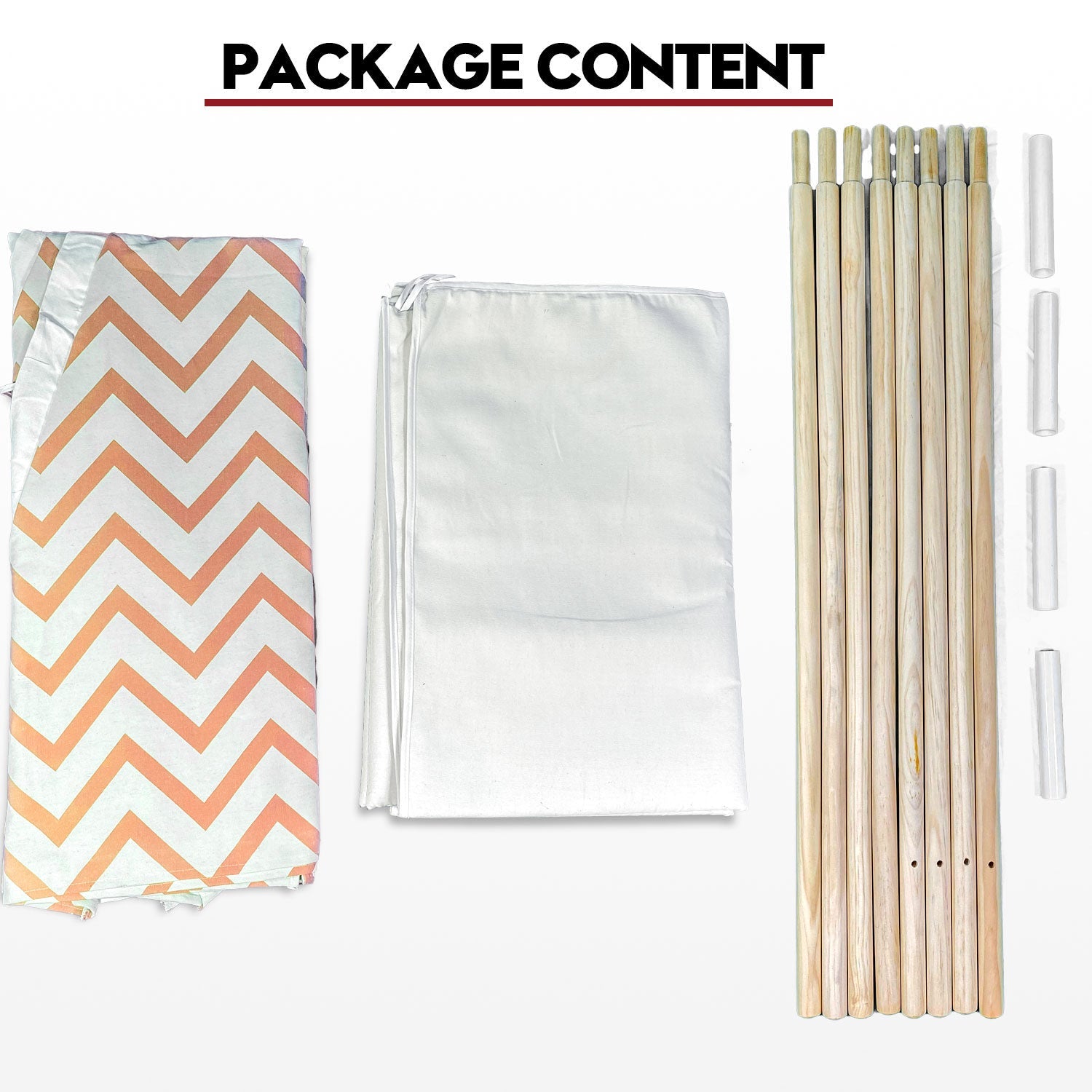 Giant Cotton Canvas Kids Teepee Wigwam Children Pretend Play Tent Indoor Outdoor Party - orange Does Not Apply