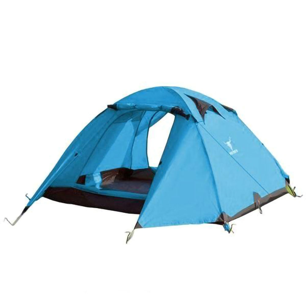2 Person Portable Outdoor Lightweight Cycling Hiking Backpacking Camping Waterproof Tent - Blue Does Not Apply