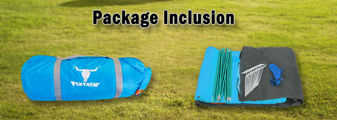2 Person Portable Outdoor Lightweight Cycling Hiking Backpacking Camping Waterproof Tent - Blue Does Not Apply