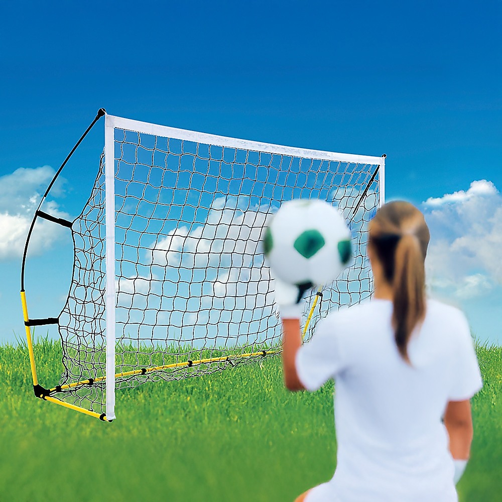 8' x 5' Soccer Football Goal Foot Portable Net Quick Set Up Unique