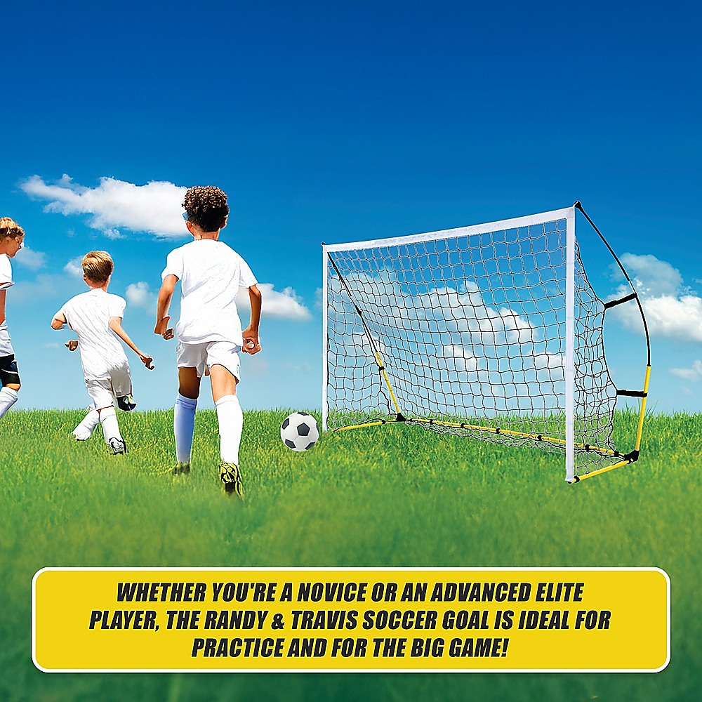 8' x 5' Soccer Football Goal Foot Portable Net Quick Set Up Unique