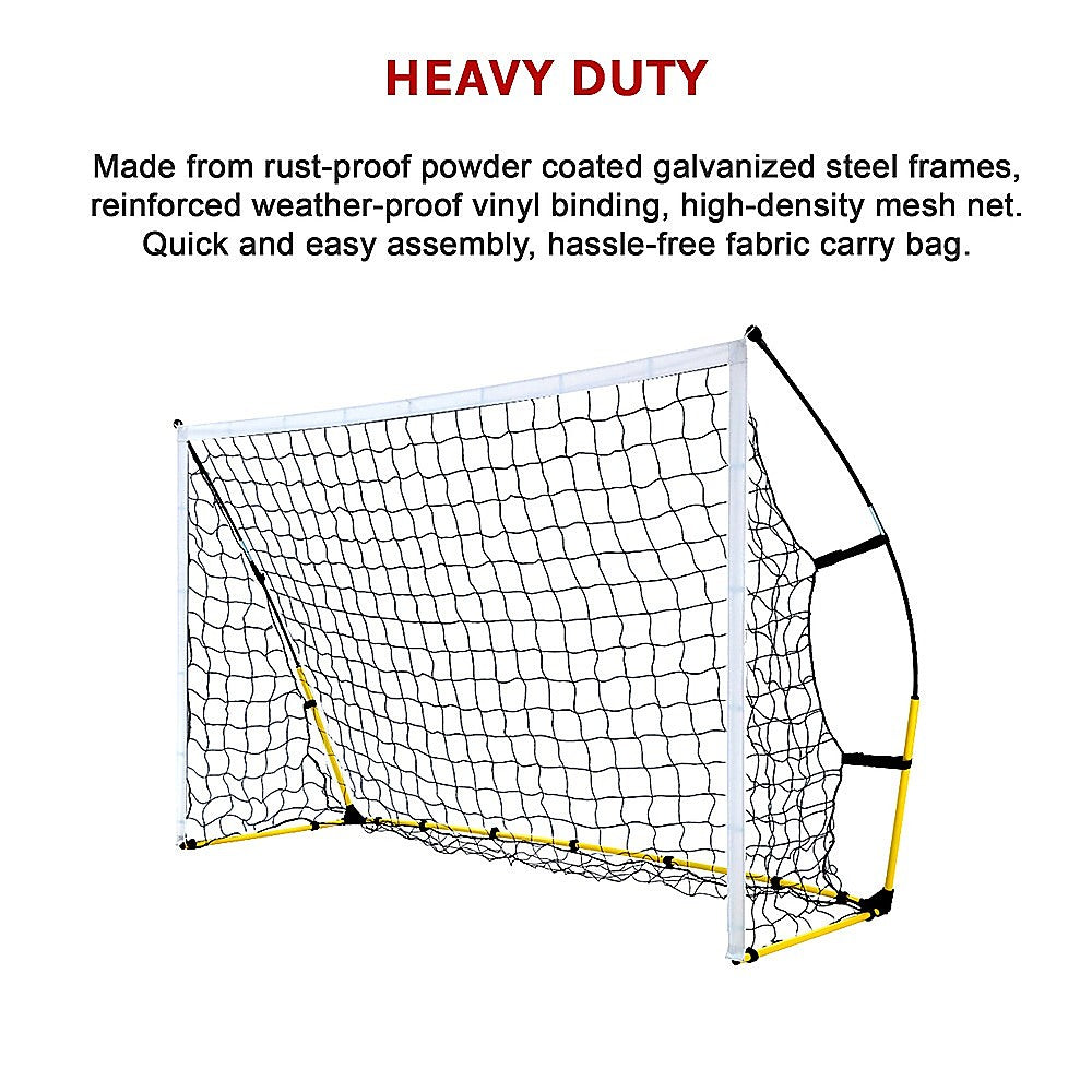 8' x 5' Soccer Football Goal Foot Portable Net Quick Set Up Unique